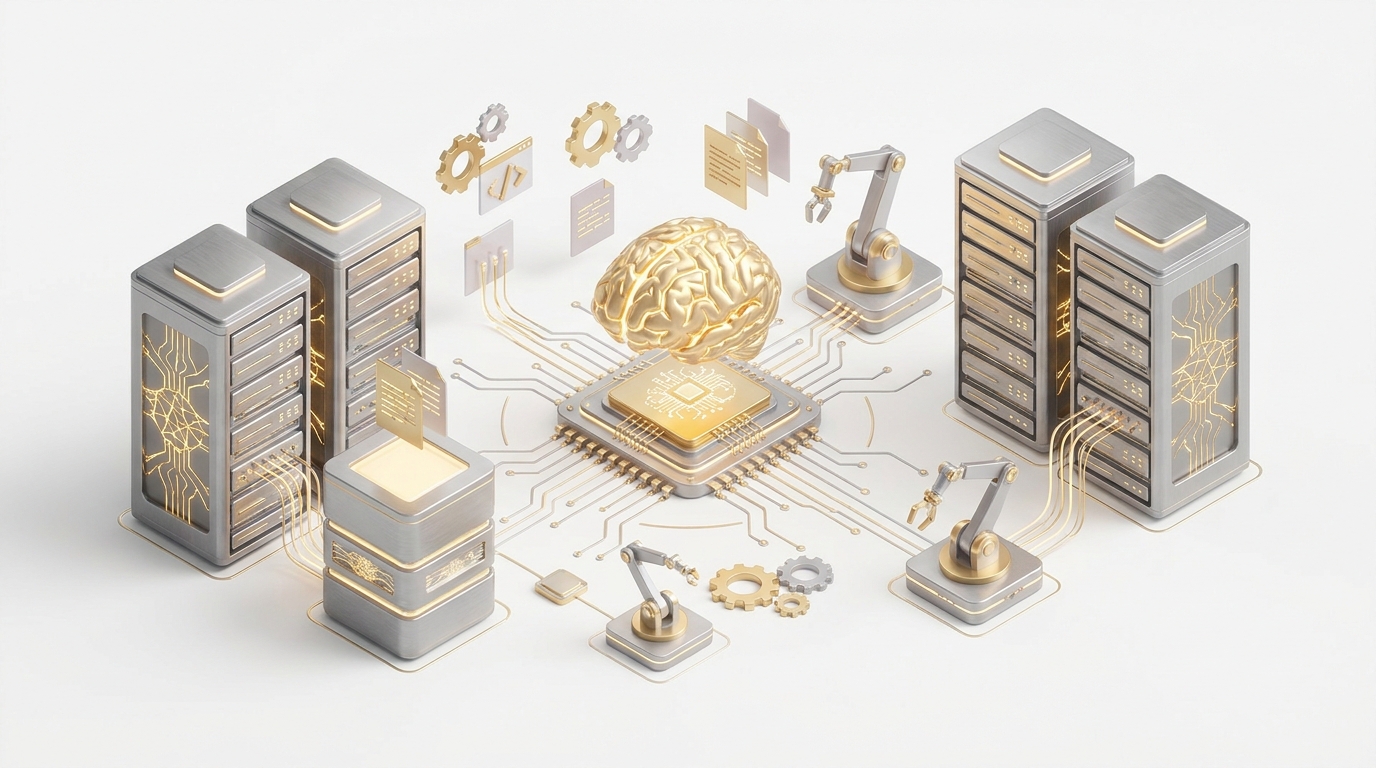 Artificial Intelligence and Automation illustration