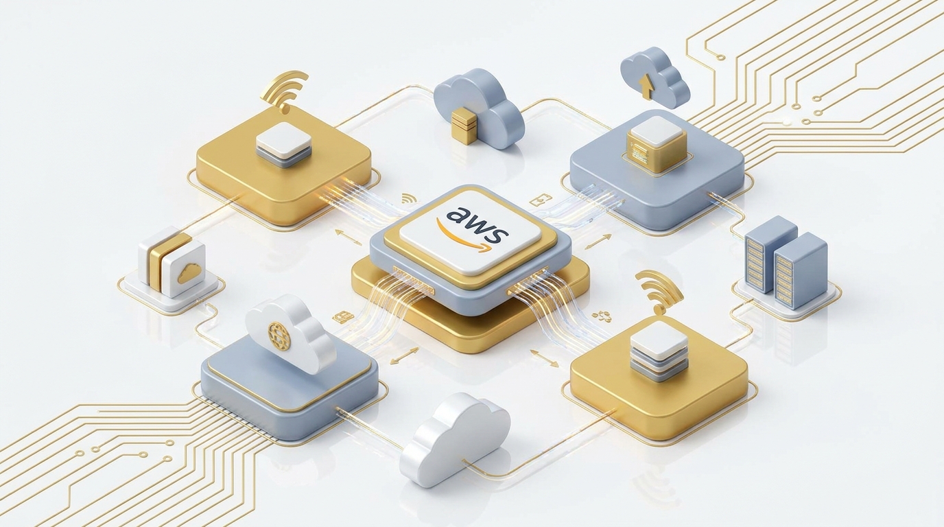 Cloud Computing and AWS illustration